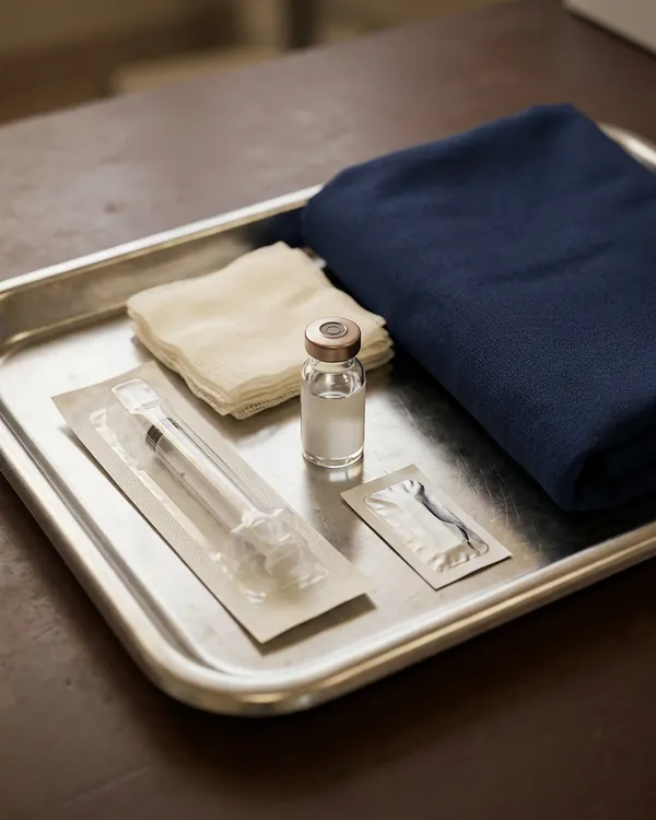 Material estéril para pequena cirurgia